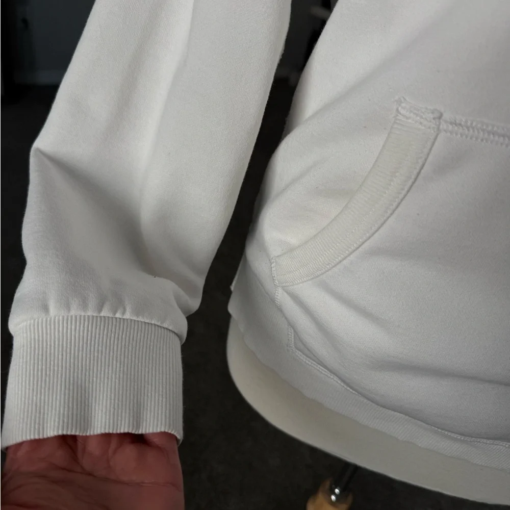 Diesel White Hoodie with Black Logo - Picture 7 of 12